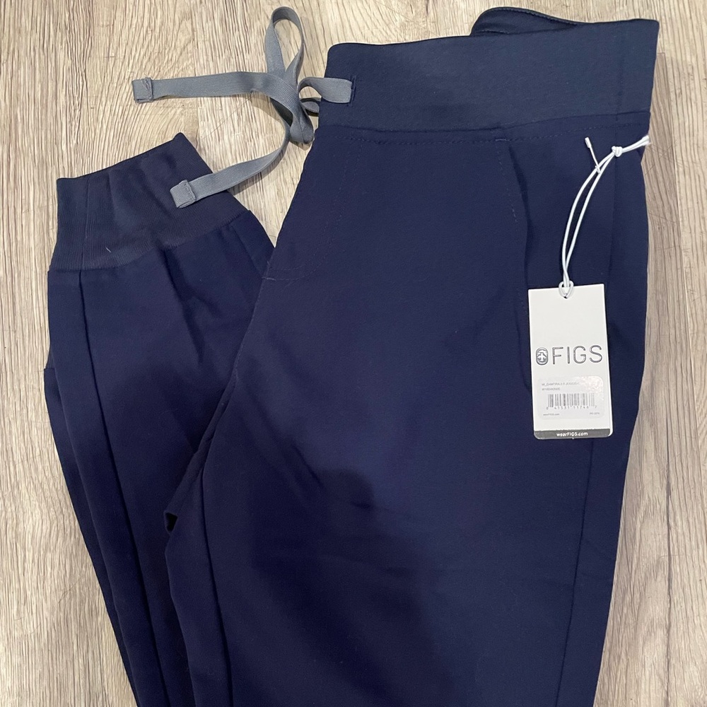Navy blue Figs Zamora jogger scrubs